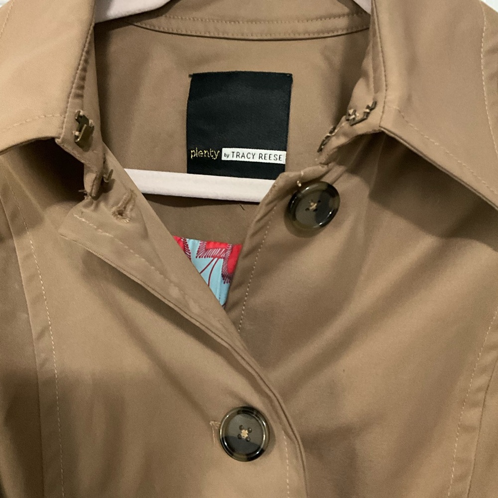 Anthropologie plenty by Tracy Reese Brown Belted Trench Coat - Picture 3 of 7